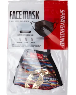 1994 GOLD METALLIC SHARK POLYESTER FACE MASK><noscript><img width=