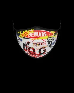 ADULT BEWARE OF THE DOG FORM-FITTING FACE MASK>SPRAYGROUND New