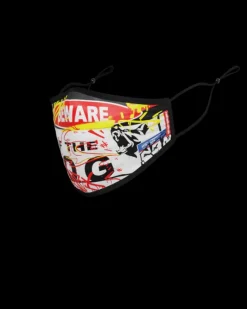 ADULT BEWARE OF THE DOG FORM-FITTING FACE MASK>SPRAYGROUND New