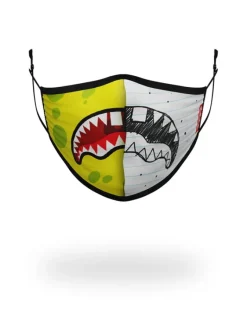 ADULT DOODLEBOB SPLIT SHARK FORM FITTING FACE-COVERING>SPRAYGROUND Clearance