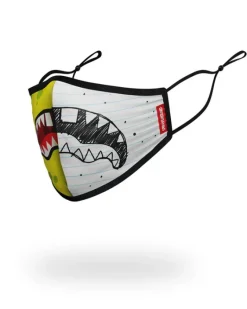 ADULT DOODLEBOB SPLIT SHARK FORM FITTING FACE-COVERING>SPRAYGROUND Clearance