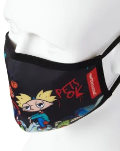 ADULT HEY ARNOLD MONEY STACKS FORM FITTING FACE-COVERING><noscript><img width=
