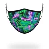 ADULT NEON MONEY FORM FITTING FACE MASK>SPRAYGROUND Discount