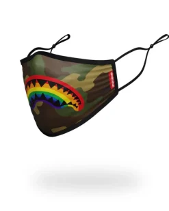 ADULT RAINBOW SHARK FORM FITTING FACE MASK>SPRAYGROUND Online