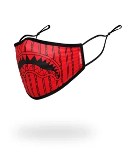 ADULT REVERSE SHARKS IN PARIS (RED) FORM FITTING FACE MASK>SPRAYGROUND Best