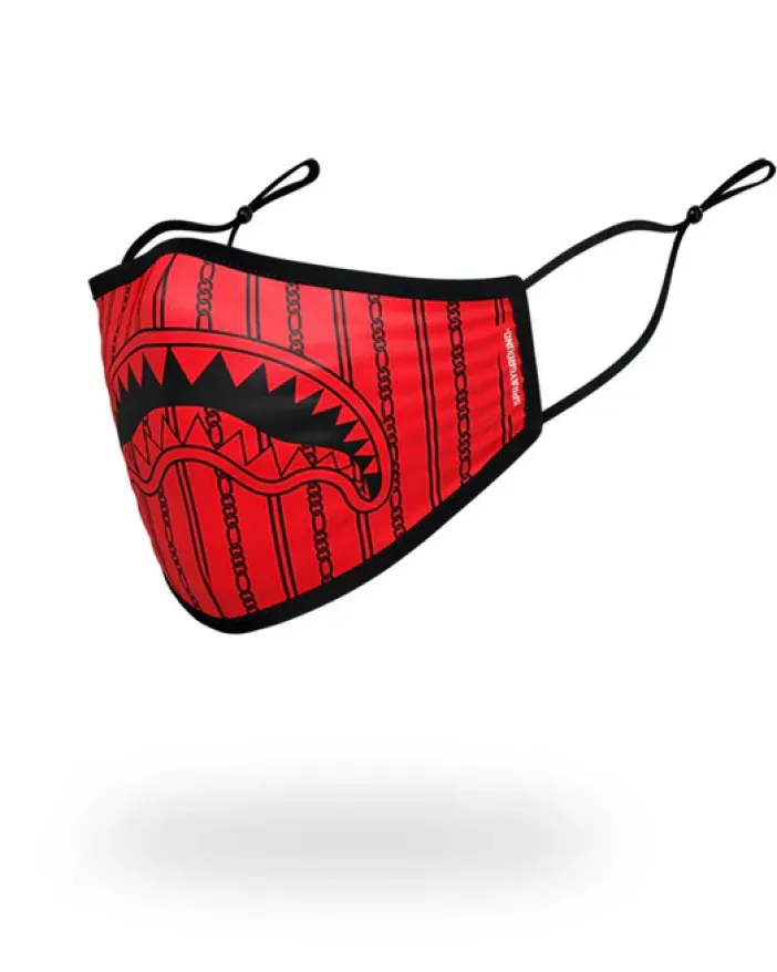 ADULT REVERSE SHARKS IN PARIS (RED) FORM FITTING FACE MASK>SPRAYGROUND Best