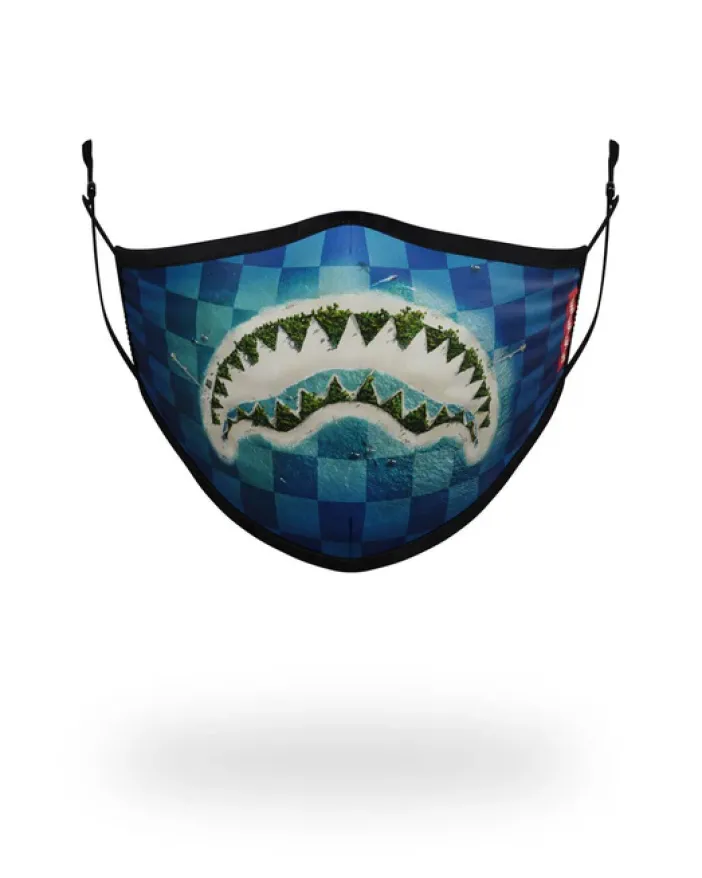 ADULT SHARK ISLAND FORM FITTING FACE MASK>SPRAYGROUND Hot