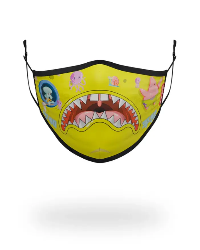 ADULT SPONGEBOB JAPAN SHARK FORM FITTING FACE-COVERING>SPRAYGROUND Clearance