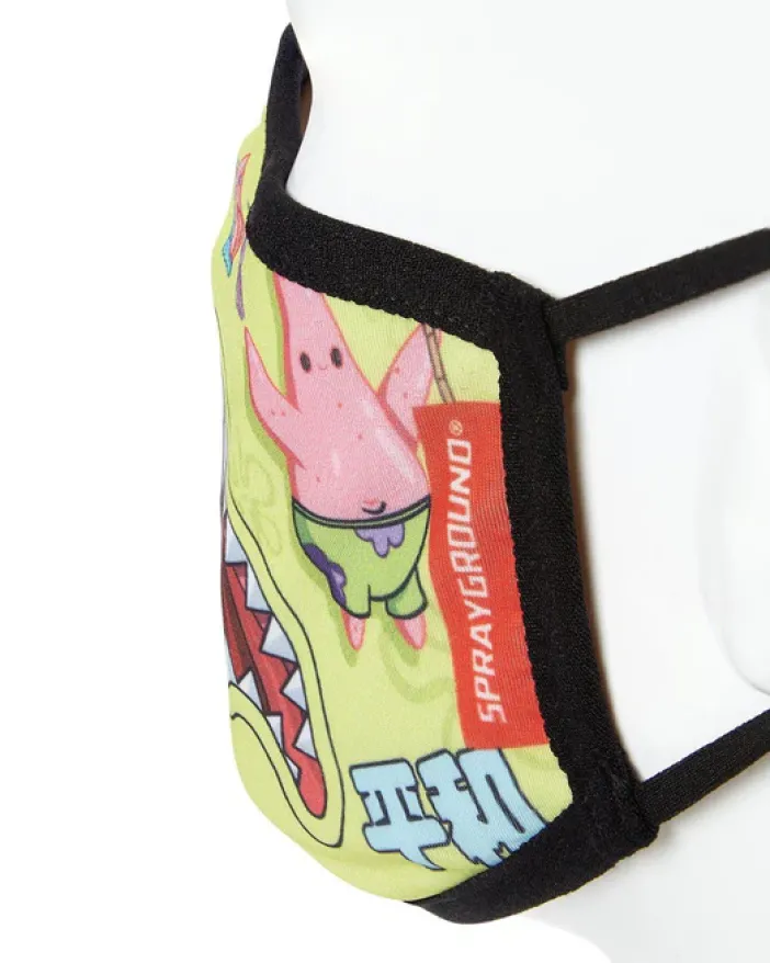 ADULT SPONGEBOB JAPAN SHARK FORM FITTING FACE-COVERING>SPRAYGROUND Clearance