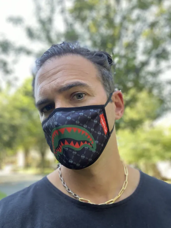 ADULT SPUCCI (BLACK) FORM-FITTING FACE MASK>SPRAYGROUND Outlet