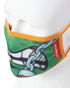 ADULT TMNT: MICHELANGELO SHARK FORM FITTING FACE-COVERING><noscript><img width=