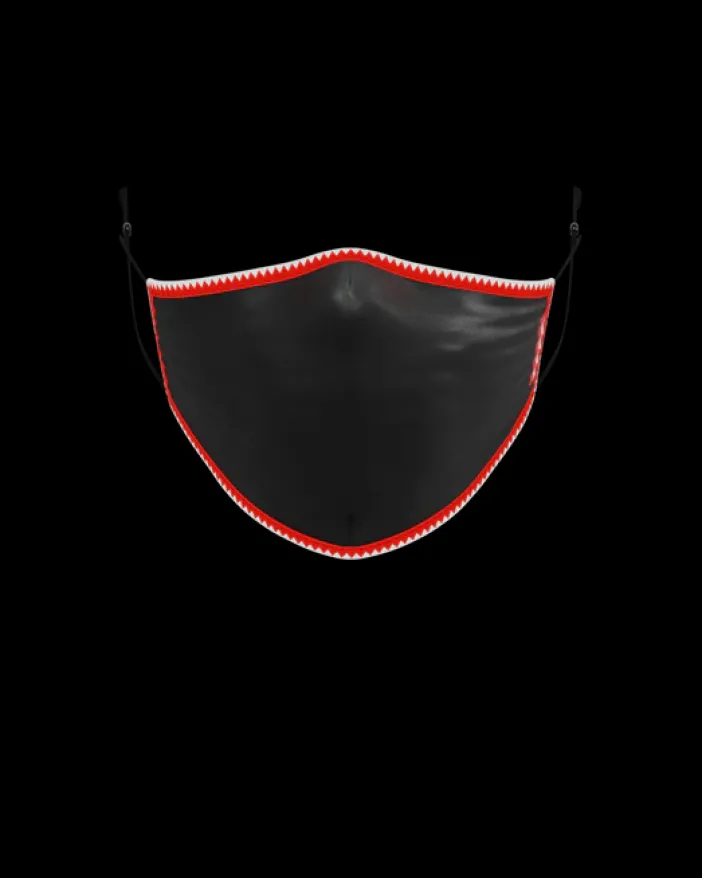 ADULT VERTICAL SHARK (BLACK) FORM-FITTING FACE MASK>SPRAYGROUND Best