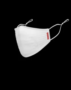 ADULT WHITE ON WHITE SHARK FORM-FITTING FACE MASK>SPRAYGROUND Best
