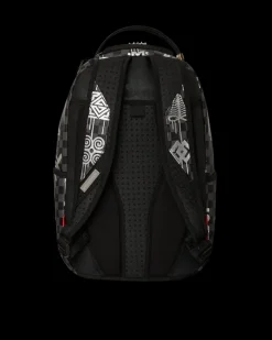 AFRICAN INTELLIGENCE 9 POWER GLYPHICS BACKPACK - SANDFLOWER COLLAB><noscript><img width=