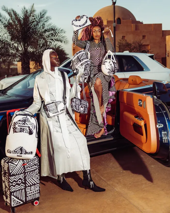 A.I.8 AFRICAN INTELLIGENCE - ORIGIN STORY GLOBE BAG>SPRAYGROUND New