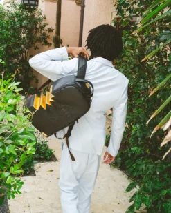 A.i.3 SHARK BITE BLACK GOLD BACKPACK (DLXV)><noscript><img width=