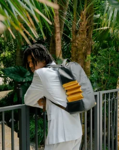A.i.3 SHARK BITE BLACK GOLD BACKPACK (DLXV)><noscript><img width=