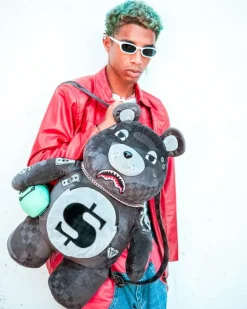 3AM NEVER SLEEP MONEYBEAR TEDDYBEAR BACKPACK><noscript><img width=