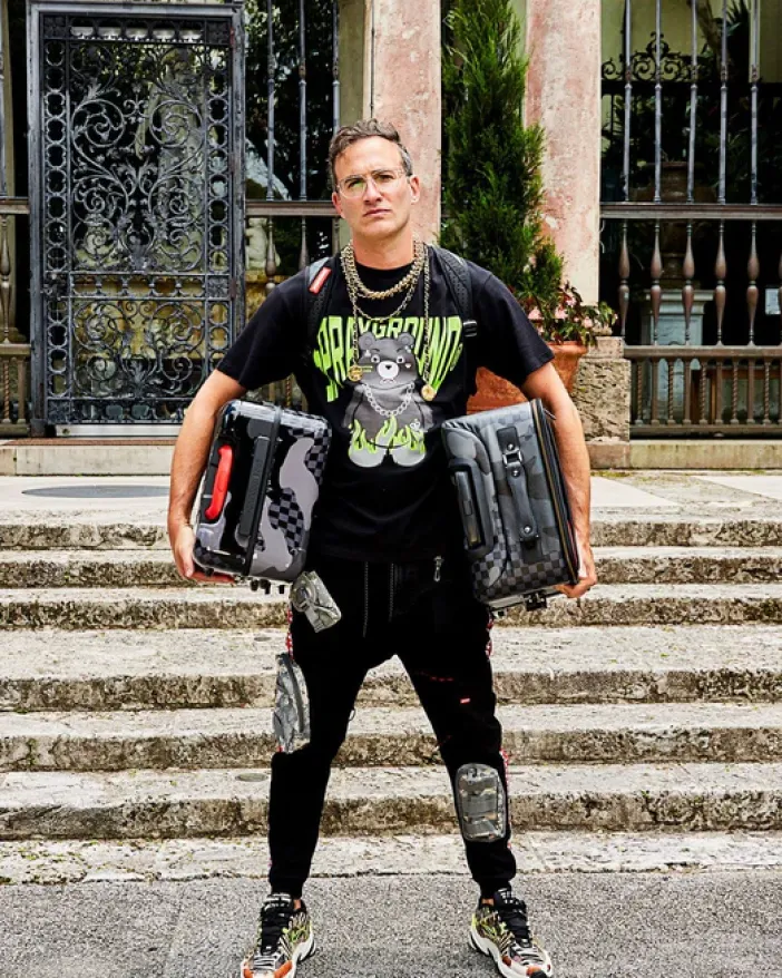 3AM NEVER SLEEP SHARKITECTURE HARDSHELL CARRY-ON LUGGAGE>SPRAYGROUND Hot