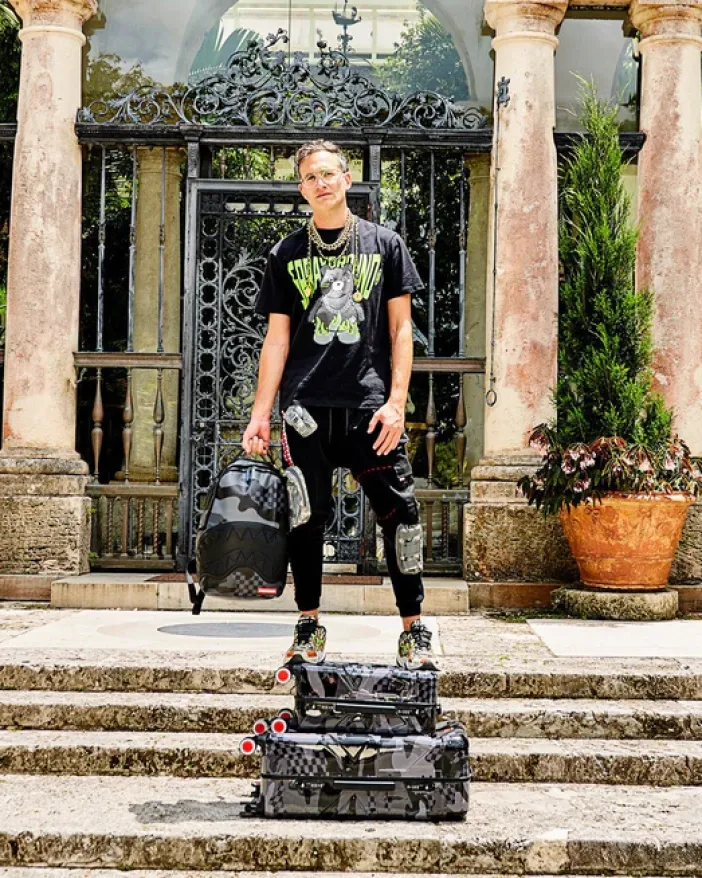 3AM NEVER SLEEP SHARKITECTURE HARDSHELL CARRY-ON LUGGAGE>SPRAYGROUND Hot