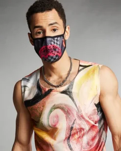 3AM PINK DRIP FACE MASK>SPRAYGROUND Outlet
