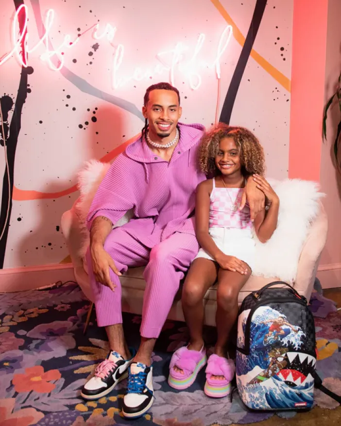 AMARI BAILEY u0026 SISTER SURFRIDER COLLAB BACKPACK (DLXV)>SPRAYGROUND Online