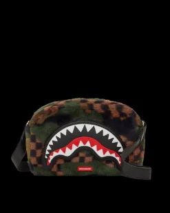 BIG SKY FUR SHARK MESSENGER BRICK BAG>SPRAYGROUND Clearance
