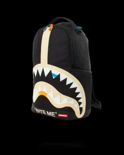 BITE ME SHARK (BLACK) BACKPACK><noscript><img width=