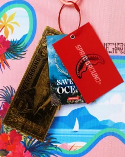 BORA BORA SHARK ISLAND VILLA BEACH TOTE><noscript><img width=