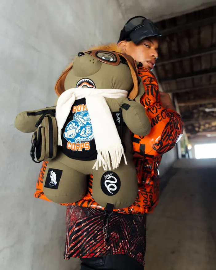 CALL OF DUTY AVIATOR FEARLESS MONEYBEAR TEDDYBEAR BACKPACK>SPRAYGROUND Sale