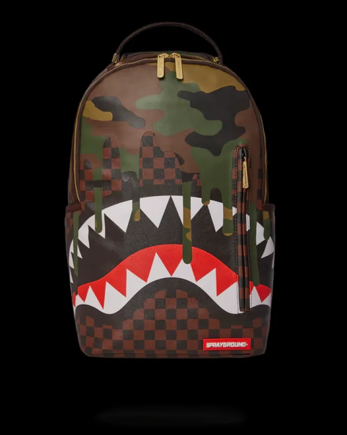 CAMO DRIP SHARKS IN PARIS BACKPACK (DLXV)>SPRAYGROUND Sale