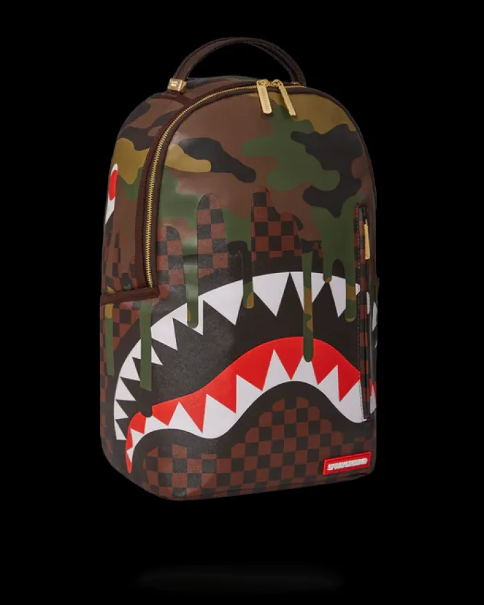 CAMO DRIP SHARKS IN PARIS BACKPACK (DLXV)>SPRAYGROUND Sale