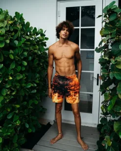 CAMO FIRE SHOTO SWIM TRUNKS><noscript><img width=