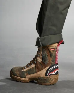 CAMO TERRAIN FUERZA COBRA PARATROOPER BOOTS - MADE IN COLOMBIA NUMBERED 1/280 PAIRS><noscript><img width=