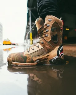 CAMO TERRAIN FUERZA COBRA PARATROOPER BOOTS - MADE IN COLOMBIA NUMBERED 1/280 PAIRS><noscript><img width=
