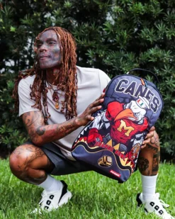 CANES MUSCLE UNIVERSITY OF MIAMI BACKPACK (WITH WARREN SAPP)><noscript><img width=