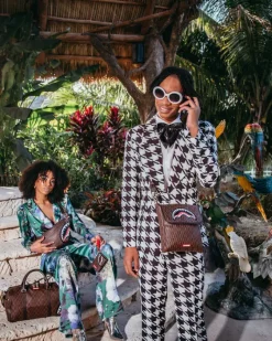 CASHIN CHECKS SHOULDER BAG><noscript><img width=