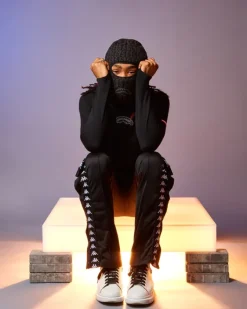 CASHIN CHECKS SKI MASK (GRAY)><noscript><img width=
