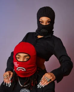 CASHIN CHECKS SKI MASK (GRAY)><noscript><img width=