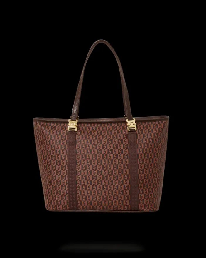 CASHIN CHECKS TOTE>SPRAYGROUND New