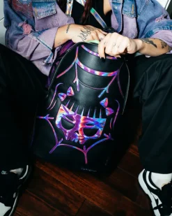 CAZZU IRIDESCENT CUT u0026 SEW SPIDER SKULL SHARK BACKPACK (DLXV)><noscript><img width=