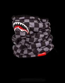 CHECKERED SHARK NECK WARMER>SPRAYGROUND