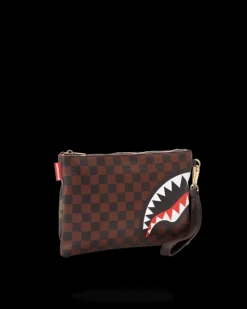CHECKS IN CAMOFLAUGE CROSSOVER CLUTCH><noscript><img width=