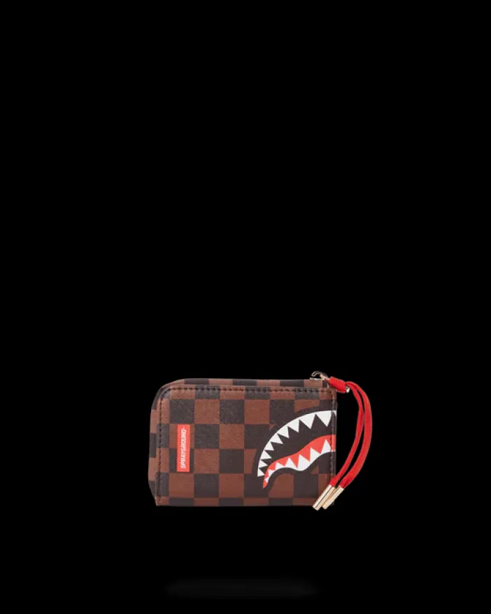 CHECKS IN CAMOFLAUGE WALLET>SPRAYGROUND New
