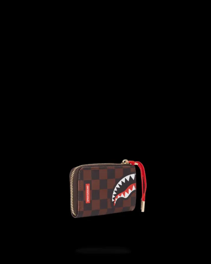 CHECKS IN CAMOFLAUGE WALLET>SPRAYGROUND New