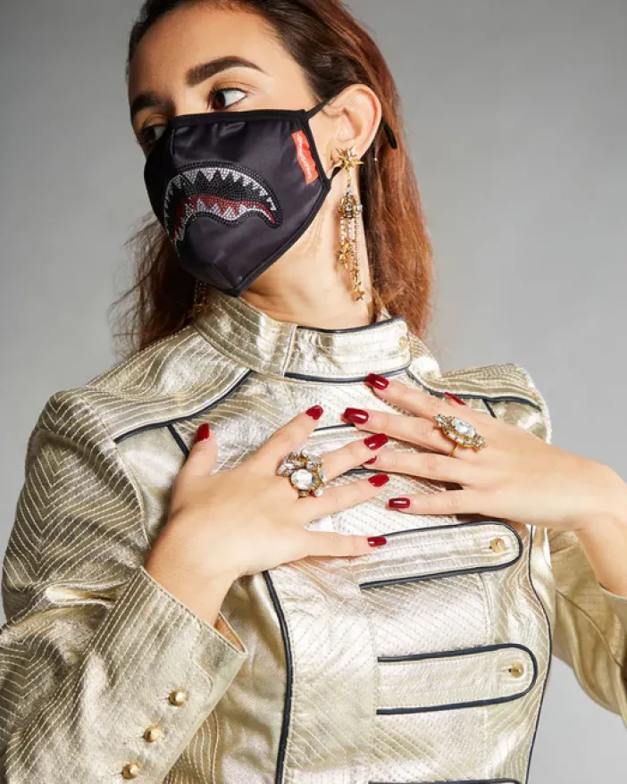 CLEARCUT FACE MASK (BLACK)>SPRAYGROUND New