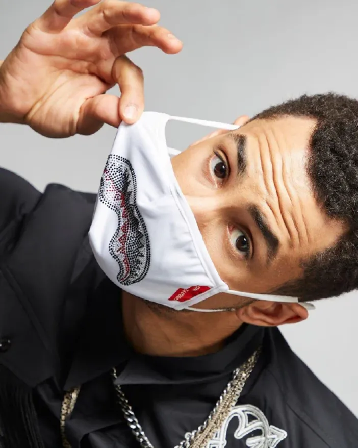 CLEARCUT FACE MASK (WHITE)>SPRAYGROUND New