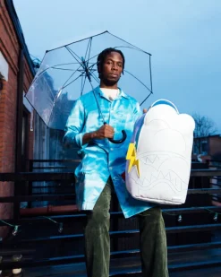 CLOUDY WITH A CHANCE OF SHARK BACKPACK (DLXV)><noscript><img width=
