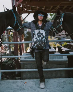 COMPTON COWBOYS RIDE ALONE BACKPACK><noscript><img width=