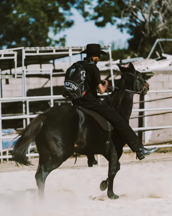 COMPTON COWBOYS WELCOME TO MY CITY BACKPACK>SPRAYGROUND Best